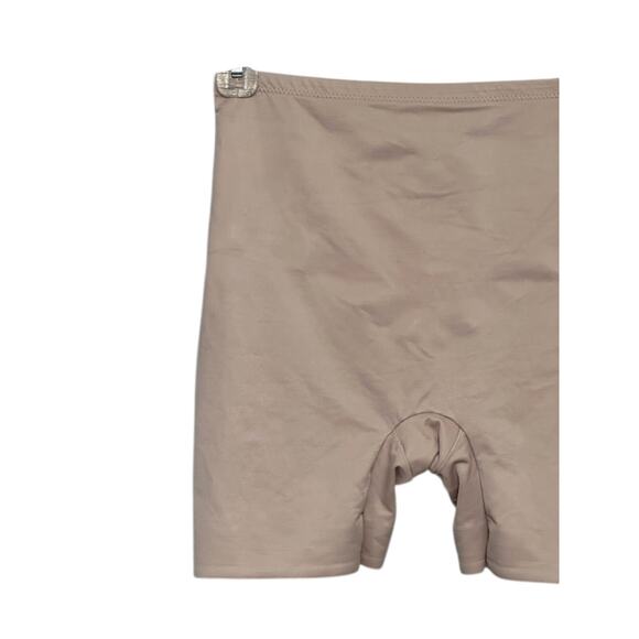TC Shapewear Bike Shorts Pull On Firm Control Stretch Shaping Beige W XXL NWOT - Picture 2 of 7